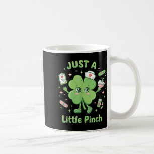 A Little nch Nurse St Patricks Day Lucky Shamrock Coffee Mug