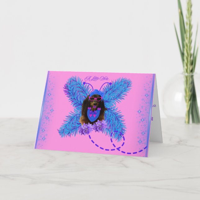 A Little Note Greeting Card (Front)