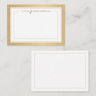 A Little Note Music Note Embossed Treble Clef Card