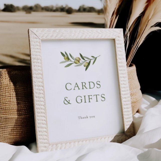 A Little Olive Baby Shower Cards & Gifts Poster (Creator Uploaded)