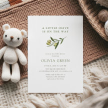 A Little Olive Minimalist Baby Shower