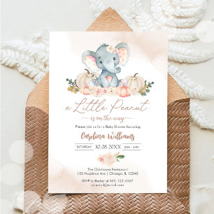 A Little Peanut Baby Shower Invitation
