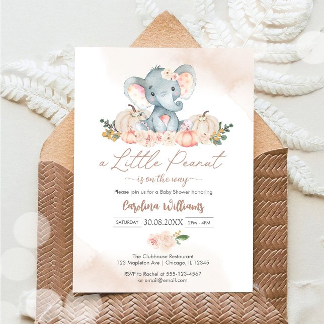 A Little Peanut Baby Shower Invitation (Creator Uploaded)