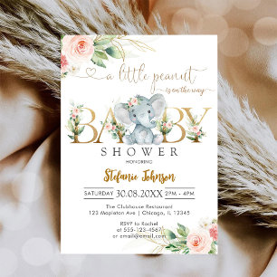 A Little Peanut Baby Shower Invitation