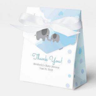 A Little Peanut Elephant Boy Baby Shower Favor Box