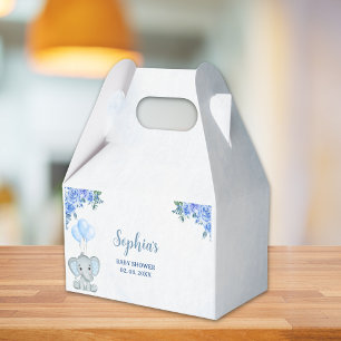 A Little Peanut is on the Way, Baby Shower Boy Favor Box