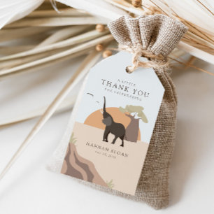 A Little Peanut   Safari Desert Baby Shower Favour Gift Tags
