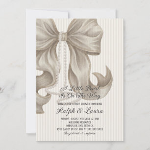 A little Pearl Girl Baby Shower Invitation