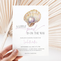 A Little Pearl Sea Beach Oyster Ocean Baby Shower
