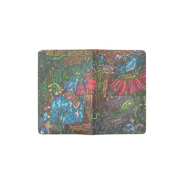 A Little Piece of Paradise Pocket Moleskine Notebook (Opened)