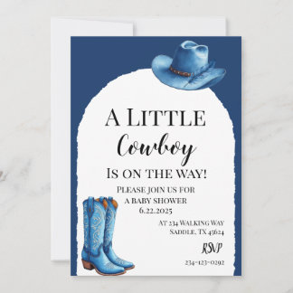 A Little Pink Cowboy Is On The Way Invitation