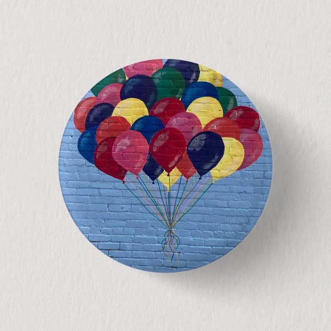 A little Pop of Colour 1 Inch Round Button (Front)