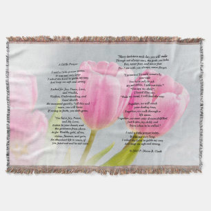 "A Little Prayer" Tulip Throw