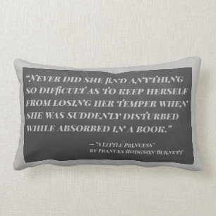 A Little Princess Good Book Quote Lumbar Pillow