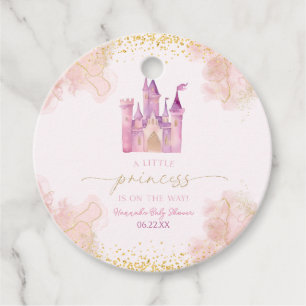 A Little Princess Royal Castle Baby Shower Favour Tags