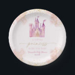 A Little Princess Royal Castle Baby Shower Paper Plate<br><div class="desc">This is an A Little Princess Is On The Way! Royal Castle Baby Shower Paper Plates!</div>