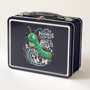A Little Progress Each Day Hungry Caterpillar  Metal Lunch Box