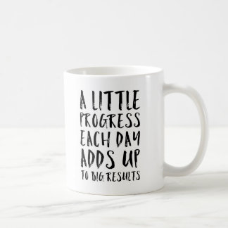 A Little Progress Motivational Quote Coffee Mug