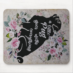 A Little Pug Goes With Everything Gift For Kids Mouse Pad