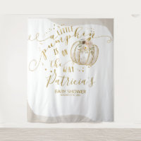 A Little Pumpkin Baby Shower Backdrop