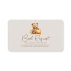 A Little Pumpkin Baby Shower Book Request