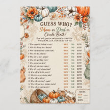 A Little Pumpkin Baby Shower Game
