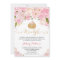 A little Pumpkin Baby Shower Pink & Gold Glitter