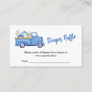 A Little pumpkin Diaper Raffle  Enclosure Card