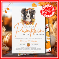 A Little Pumpkin Fall Autumn DOG Baby Shower
