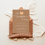 A Little Pumpkin Fall Baby Shower | Gender Neutral Invitation<br><div class="desc">This lovely Baby Shower Invitation features modern calligraphy with neutral tones- the perfect way to accent your little one's shower. 

Easily edit most wording to match your event! Text and background colours are fully editable —> click the "Edit Using Design Tool" button to edit!</div>