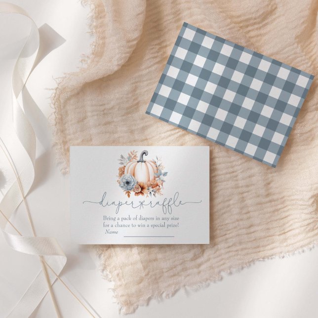 A Little Pumpkin Fall Diaper Raffle Enclosure Card (Creator Uploaded)