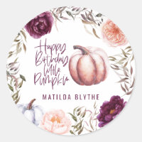A little pumpkin floral fall birthday party
