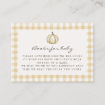 A little Pumpkin Gingham Books for baby