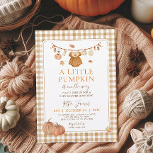 A Little Pumpkin Girl Baby Shower Autumn Fall
