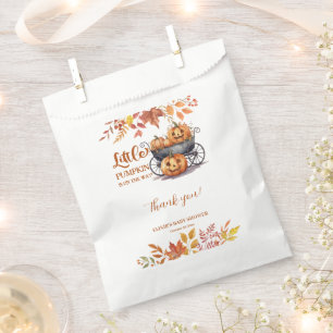 A Little Pumpkin Halloween Fall Baby Shower Favour Bag
