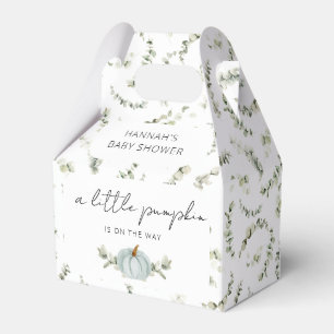 A Little Pumpkin is on the Way Baby Shower Favor Box