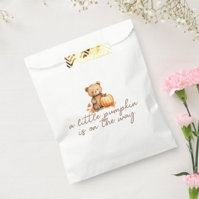 A Little Pumpkin Is on The Way Baby Shower Favour Bag (Sealed)