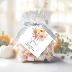 A Little Pumpkin Is On The Way Baby Shower Favour Tags