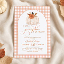 A Little Pumpkin Is on the Way Baby Shower