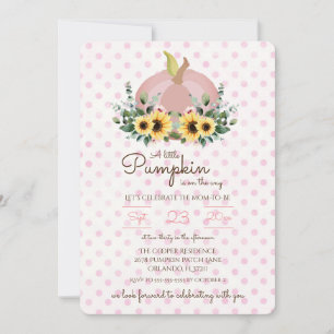 A little Pumpkin is on the way Baby Shower Invite