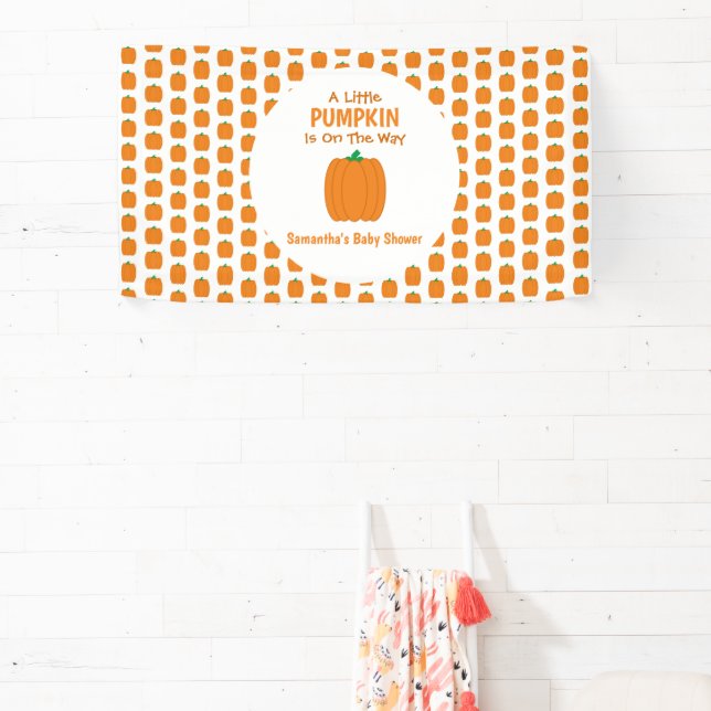 A Little Pumpkin Is On The Way Banner (Insitu)