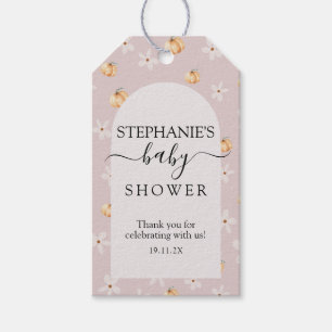 A Little Pumpkin Is On The Way Fall Baby Shower  Gift Tags