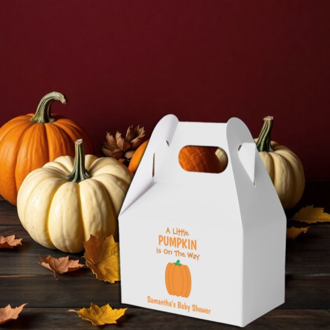A Little Pumpkin Is On The Way Favor Box (Creator Uploaded)