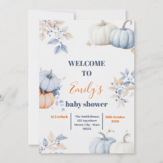 A Little Pumpkin is on the Way Invitation