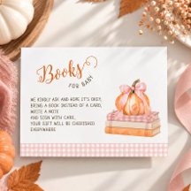 A little pumpkin pink bow gingham Books for baby