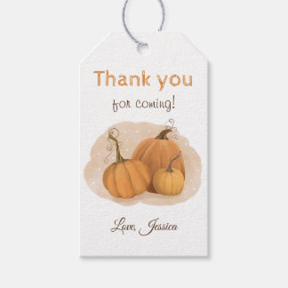 A Little Pumpkin Thank You Gift Tags