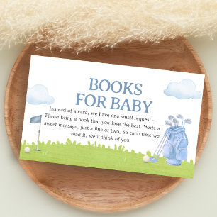A Little Putter Golf Baby Shower Books for Baby Enclosure Card