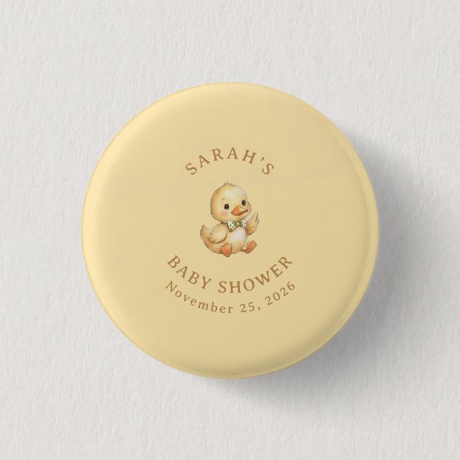 A Little Quack 1 Inch Round Button (Front)