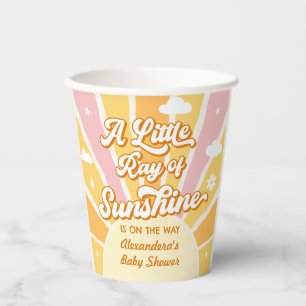 A Little Ray of Sunshine Baby Shower Paper Cups