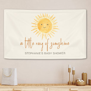 A Little Ray Of Sunshine Boho Baby Shower Banner